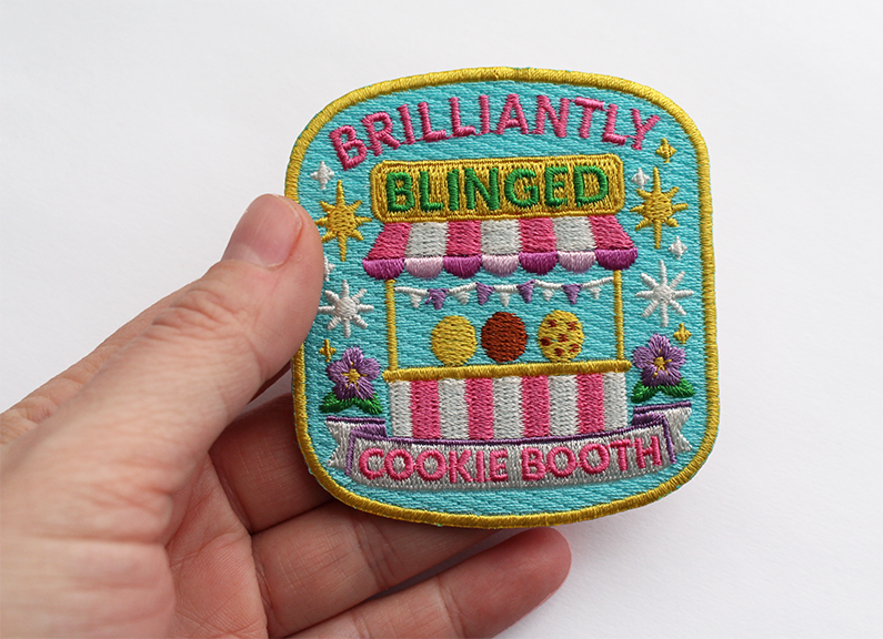 Brilliantly Blinged Cookie Booth Patch