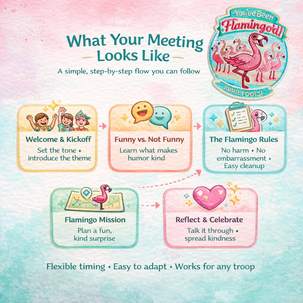 You've Been Flamingo'd – Meet in a Box Activity Bundle (Digital Download)