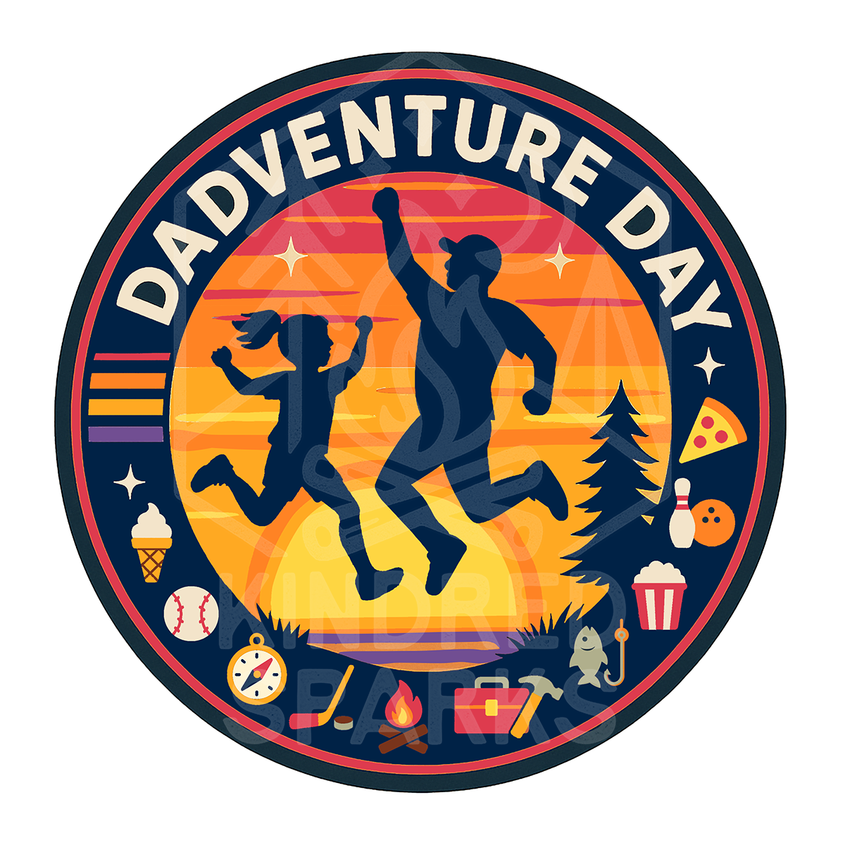 Dadventure Day (Girl Silhouette) Patch