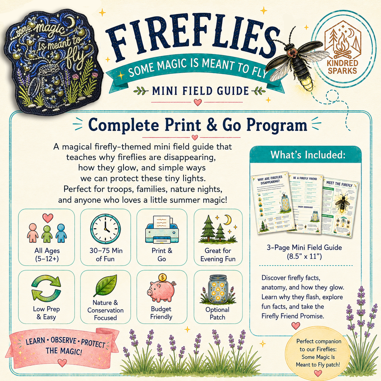 Fireflies: Some Magic Is Meant to Fly – Mini Field Guide (Digital Download)
