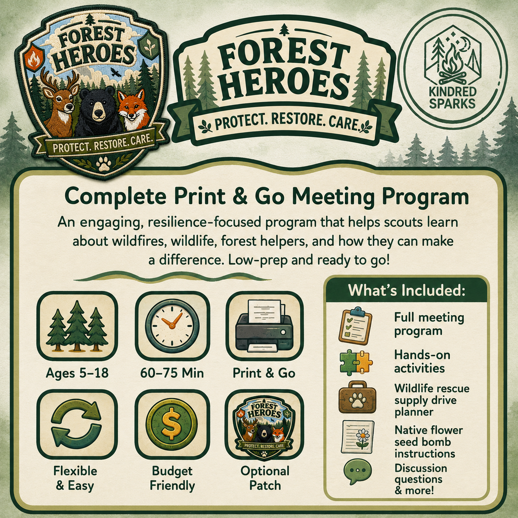 Forest Heroes– Meet in a Box Activity Bundle (Digital Download)