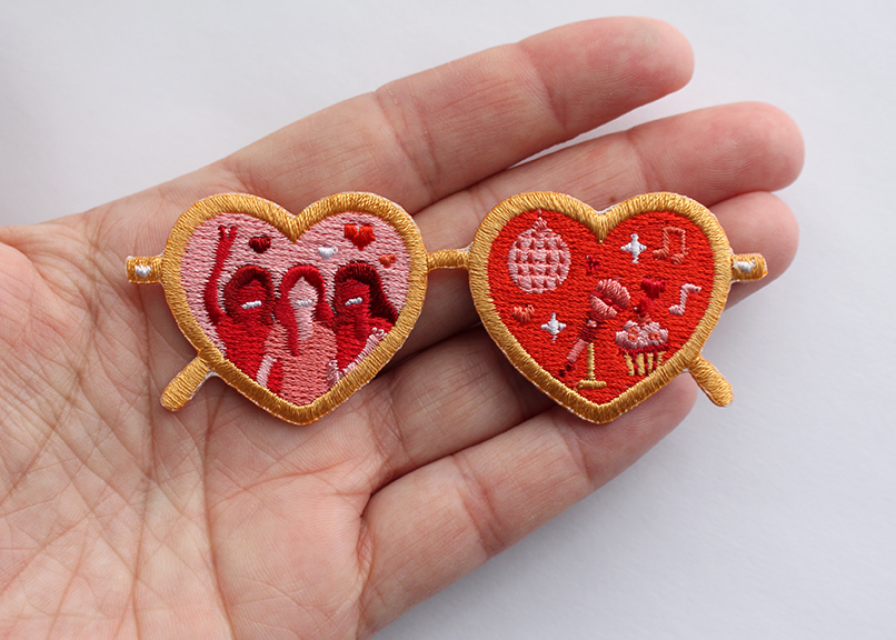 Heart Vibes Squad Patch