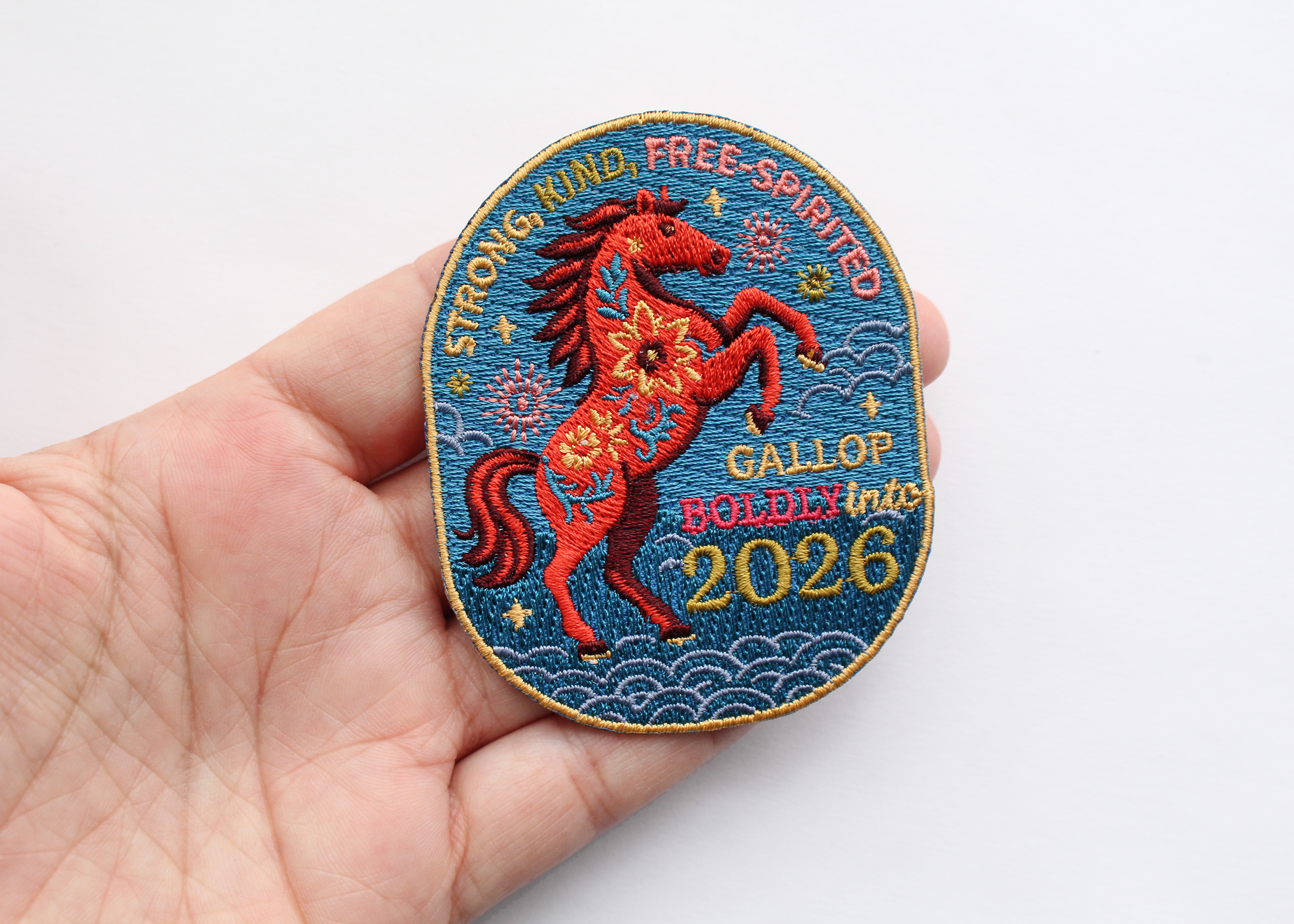 Gallop Boldly into 2026 New Year Patch