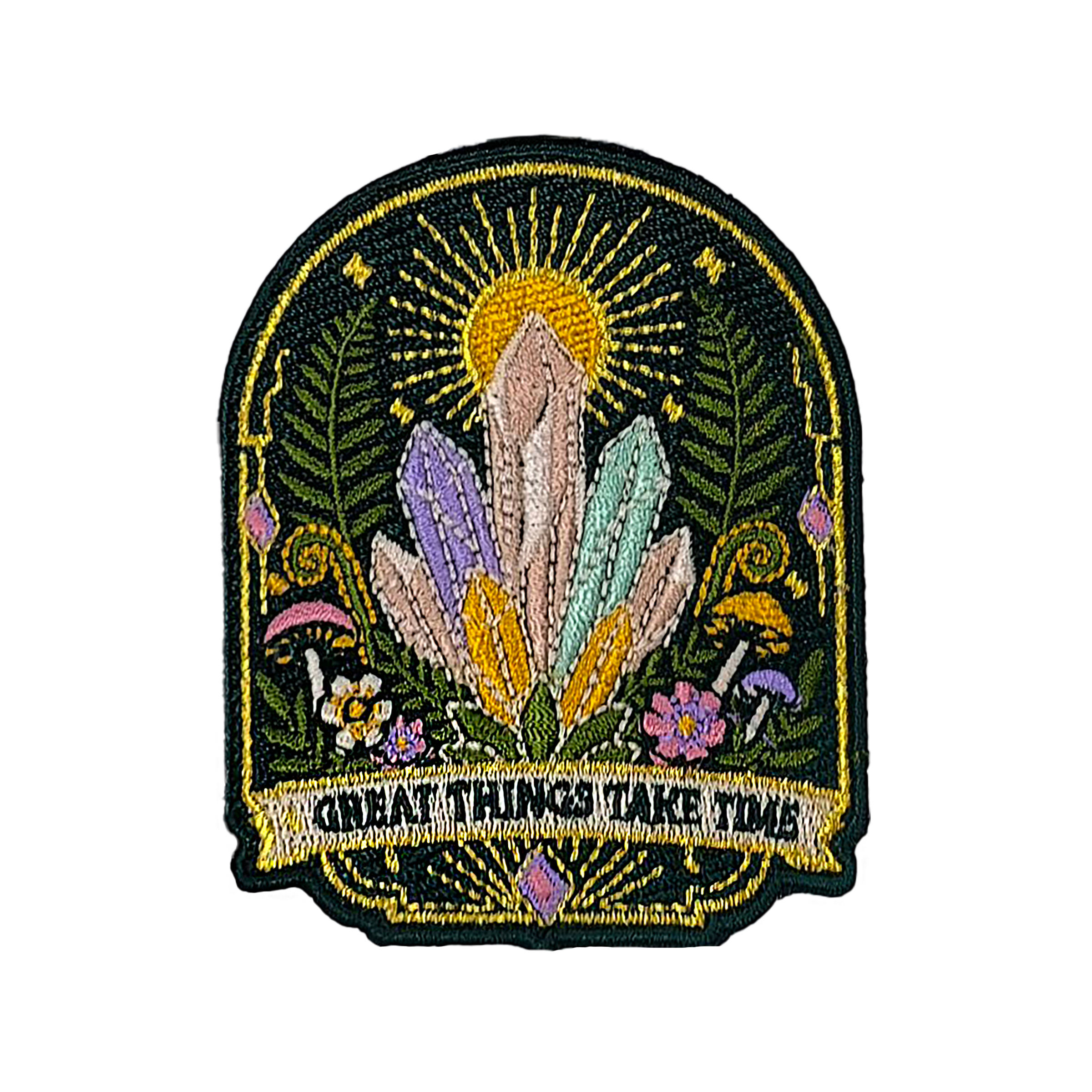PREORDER Great Things Take Time Crystal Patch