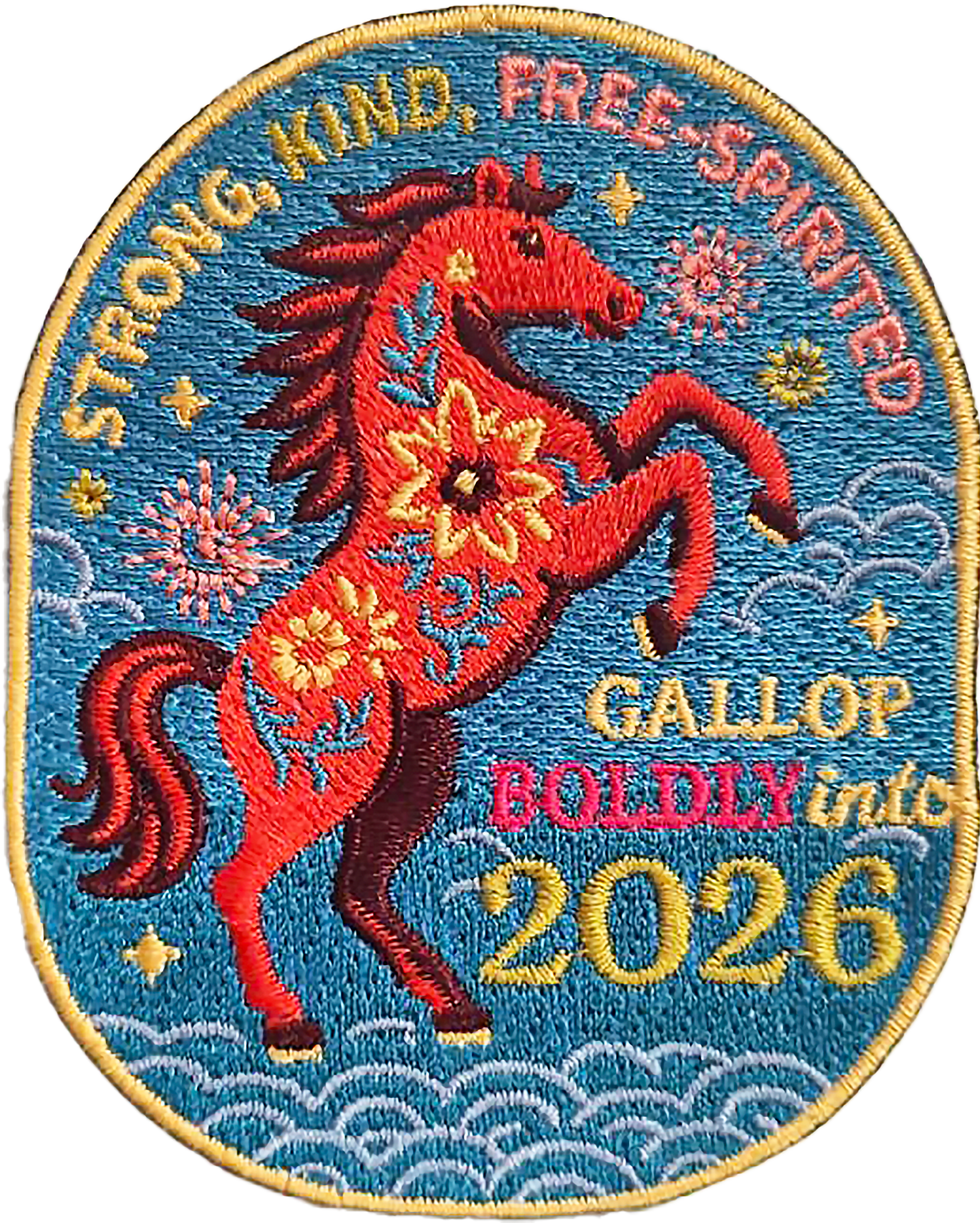 Gallop Boldly into 2026 New Year Patch
