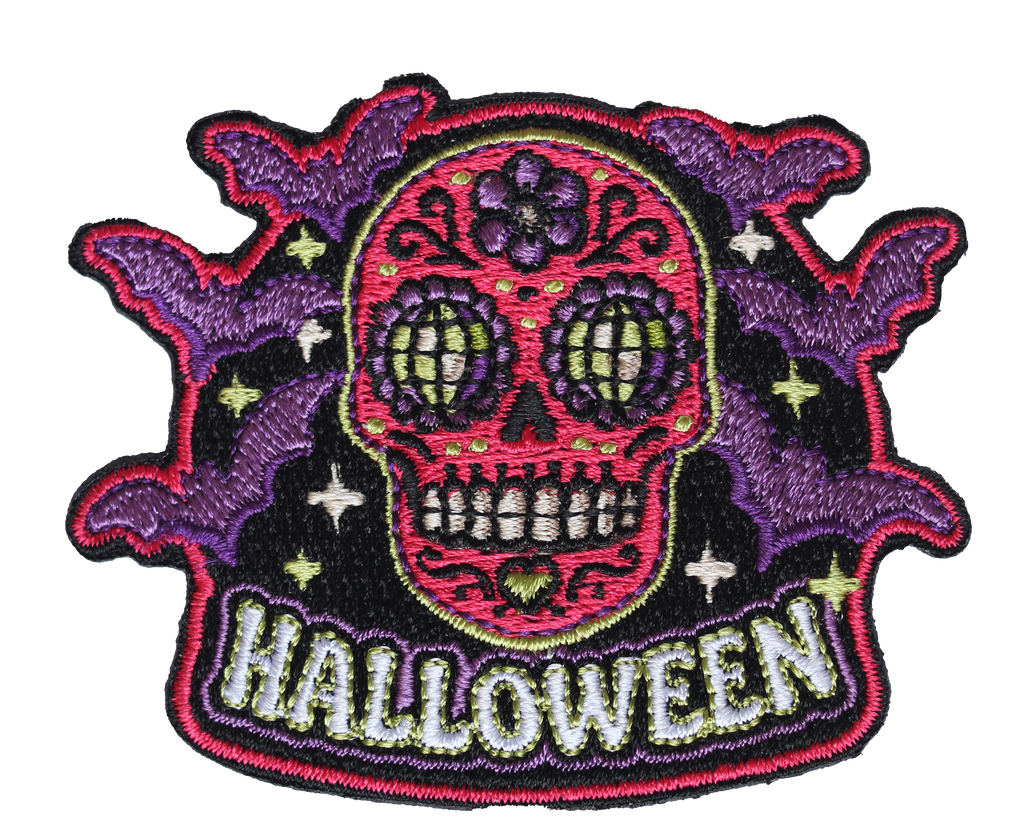 Sugar Skull Halloween Patch