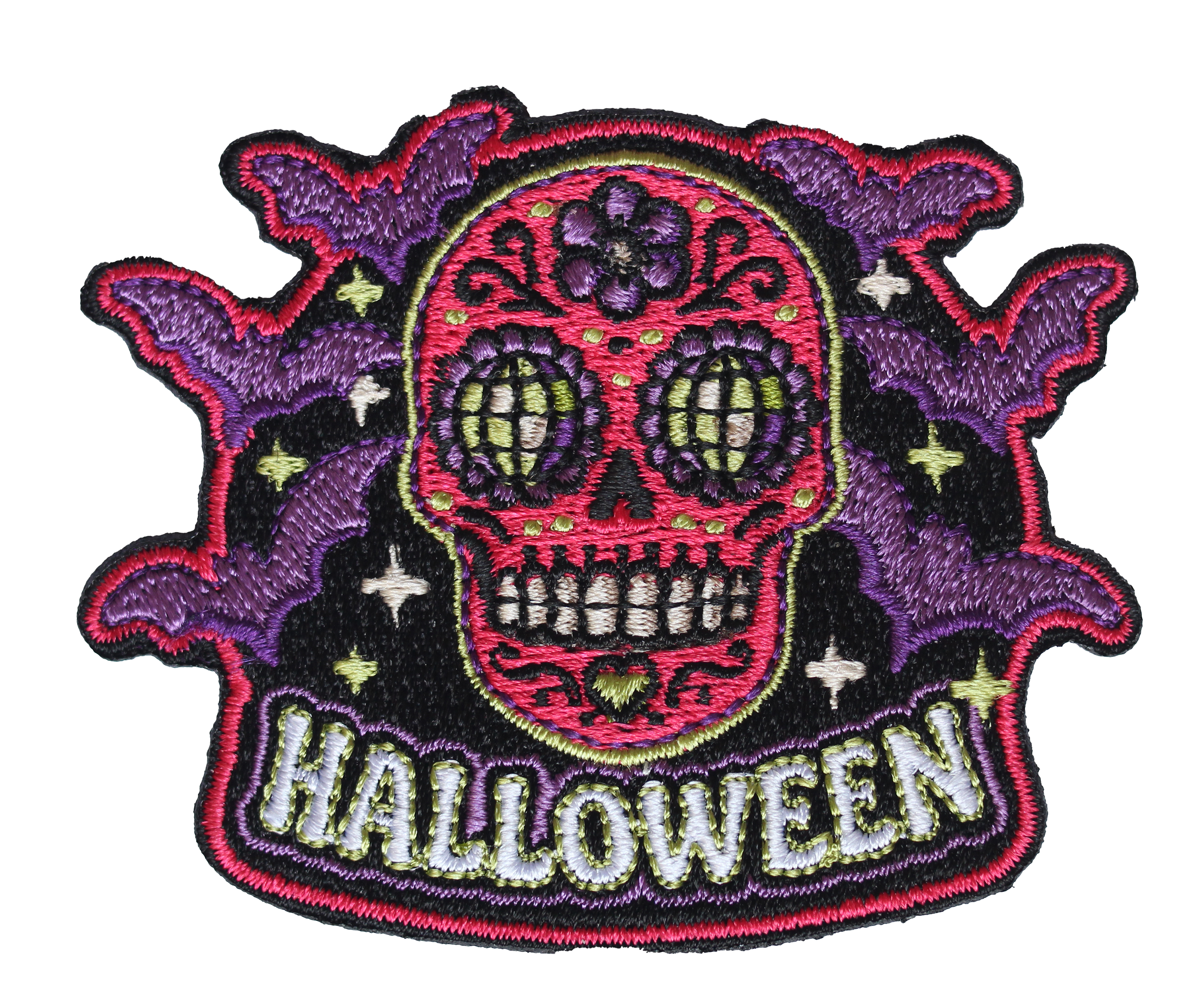 Sugar Skull Halloween Patch