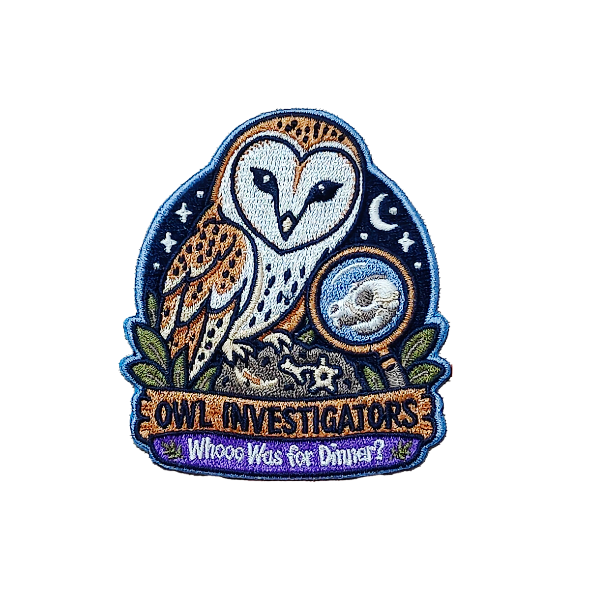 PREORDER Owl Investigators: Whooo Was for Dinner? Embroidered Patch