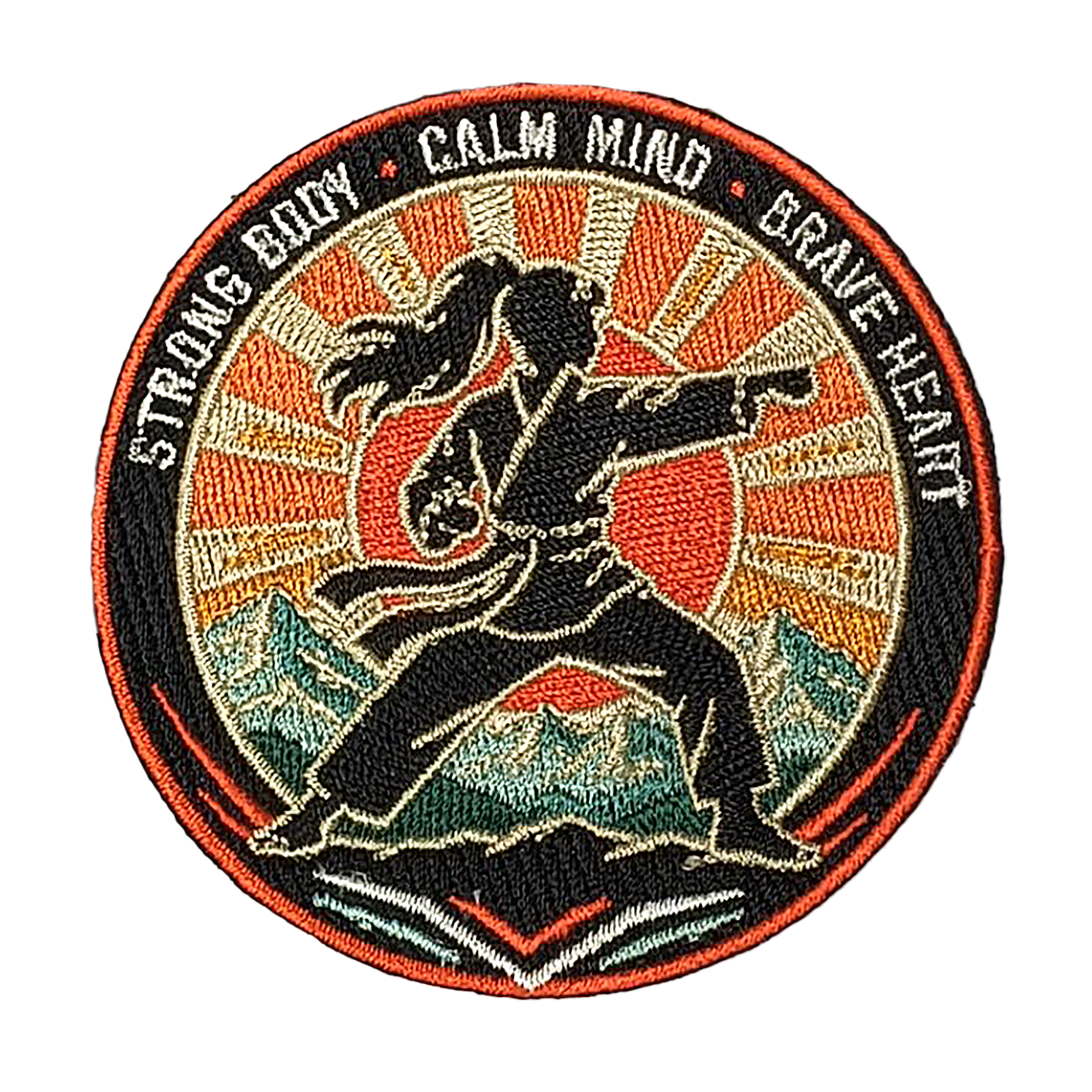 PREORDER Strong Body, Calm Mind, Brave Heart Martial Arts Patch
