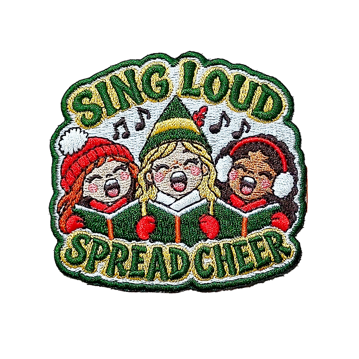 PREORDER Sing Loud, Spread Cheer Caroling Patch