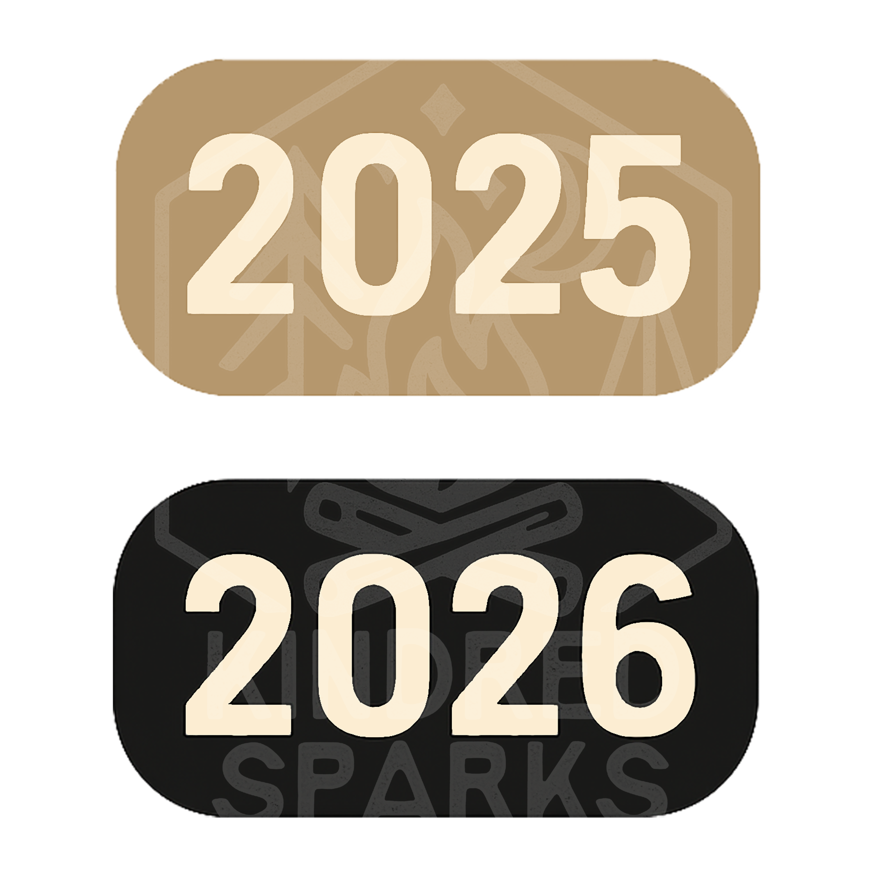 Commemorative Year Tag Patches