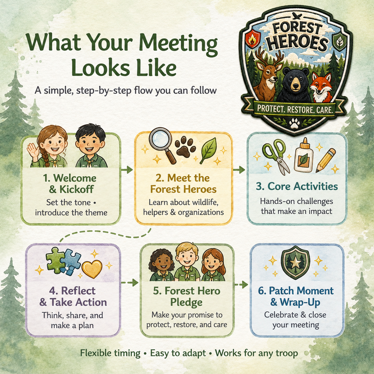 Forest Heroes– Meet in a Box Activity Bundle (Digital Download)